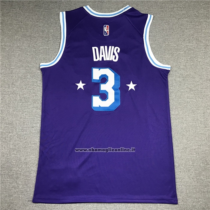Maglia Los Angeles Lakers Anthony Davis #3 Citta Edition 2021-22 Viola